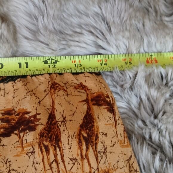 Vintage Intriguing Threads Safari Animal Midi Skirt Giraffe Zebra Lined Size 12 - Picture 11 of 11
